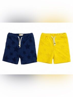 Mini Boden Shorts bundle stars yellow blue